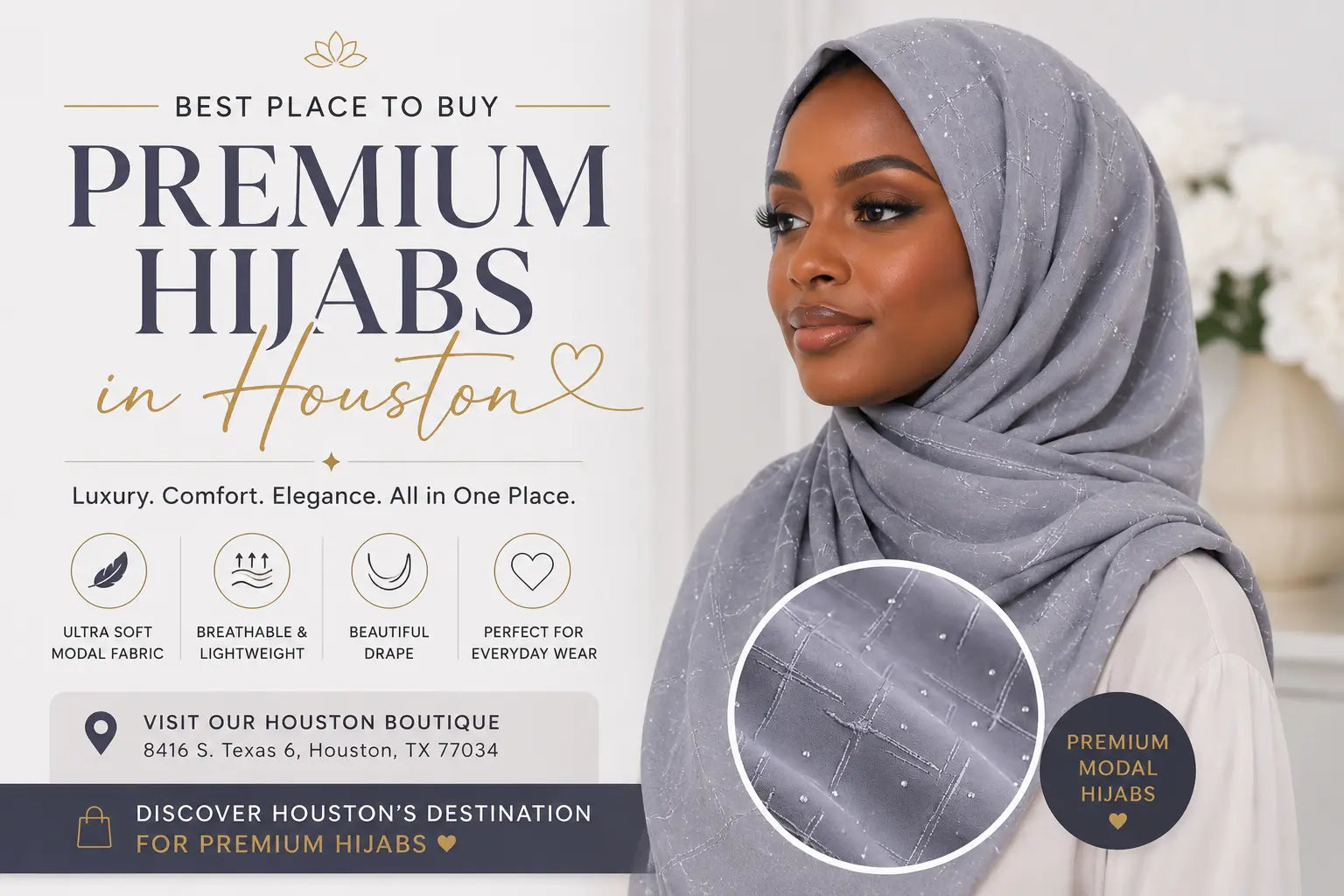 Best Place to Buy Premium Hijabs in Houston