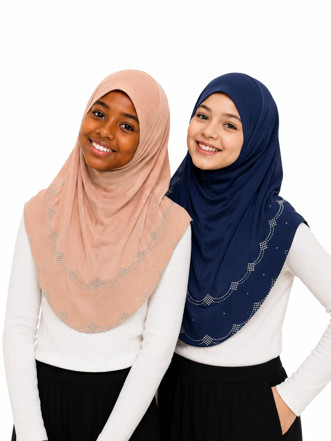 One Piece Rhinestone Kids Hijab