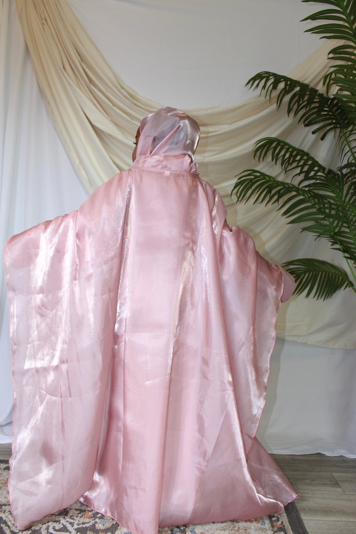 Ayrah Kids elegant Farasha abaya in premium organza fabric