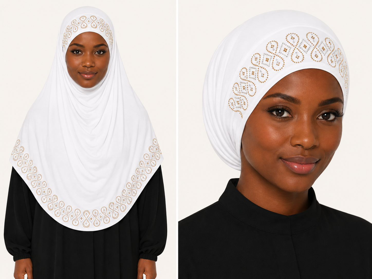 Two-Piece Fixed Hijab