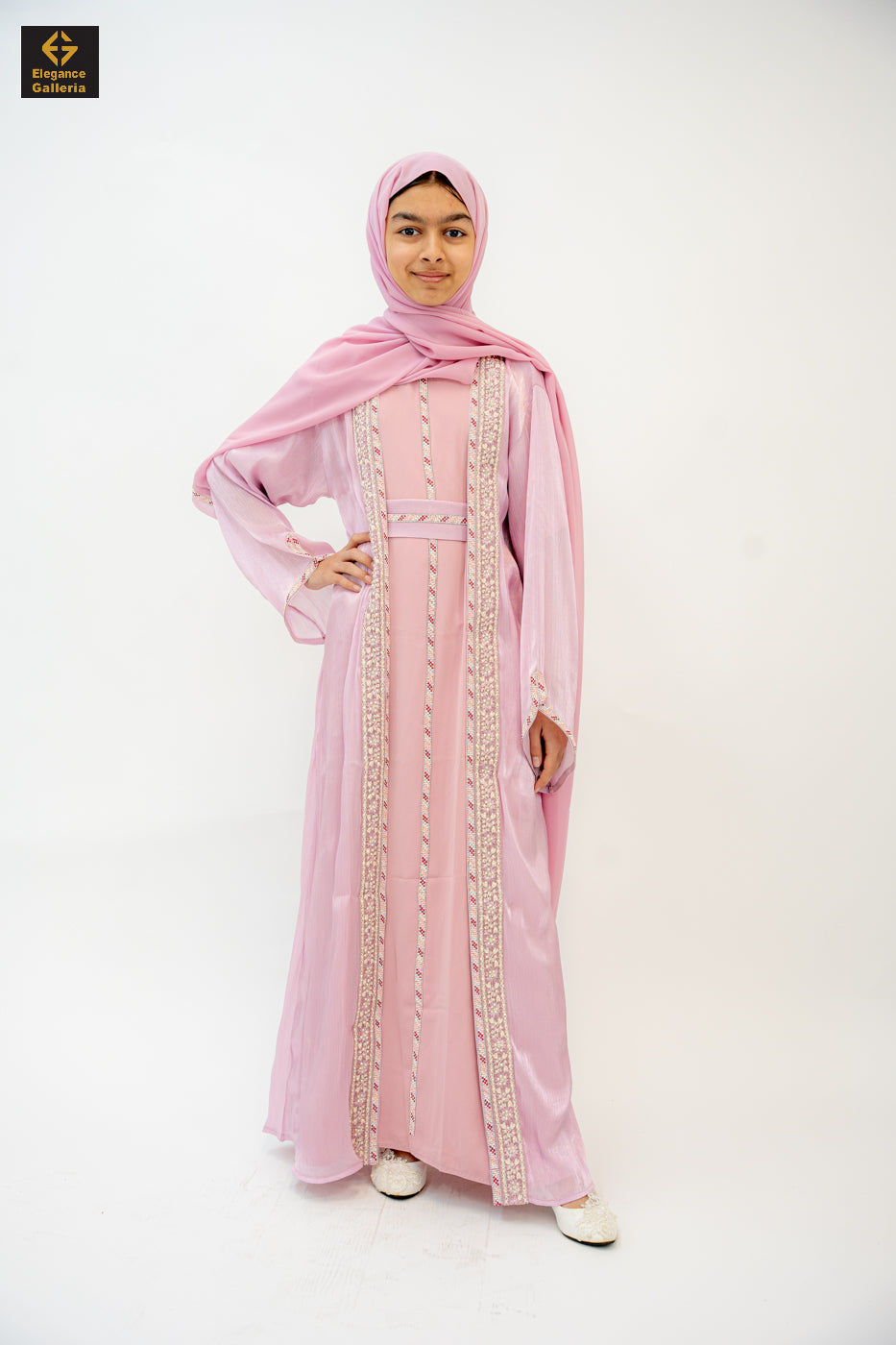 Zareen Mother-Daughter Elegant 4-Piece Abaya Set