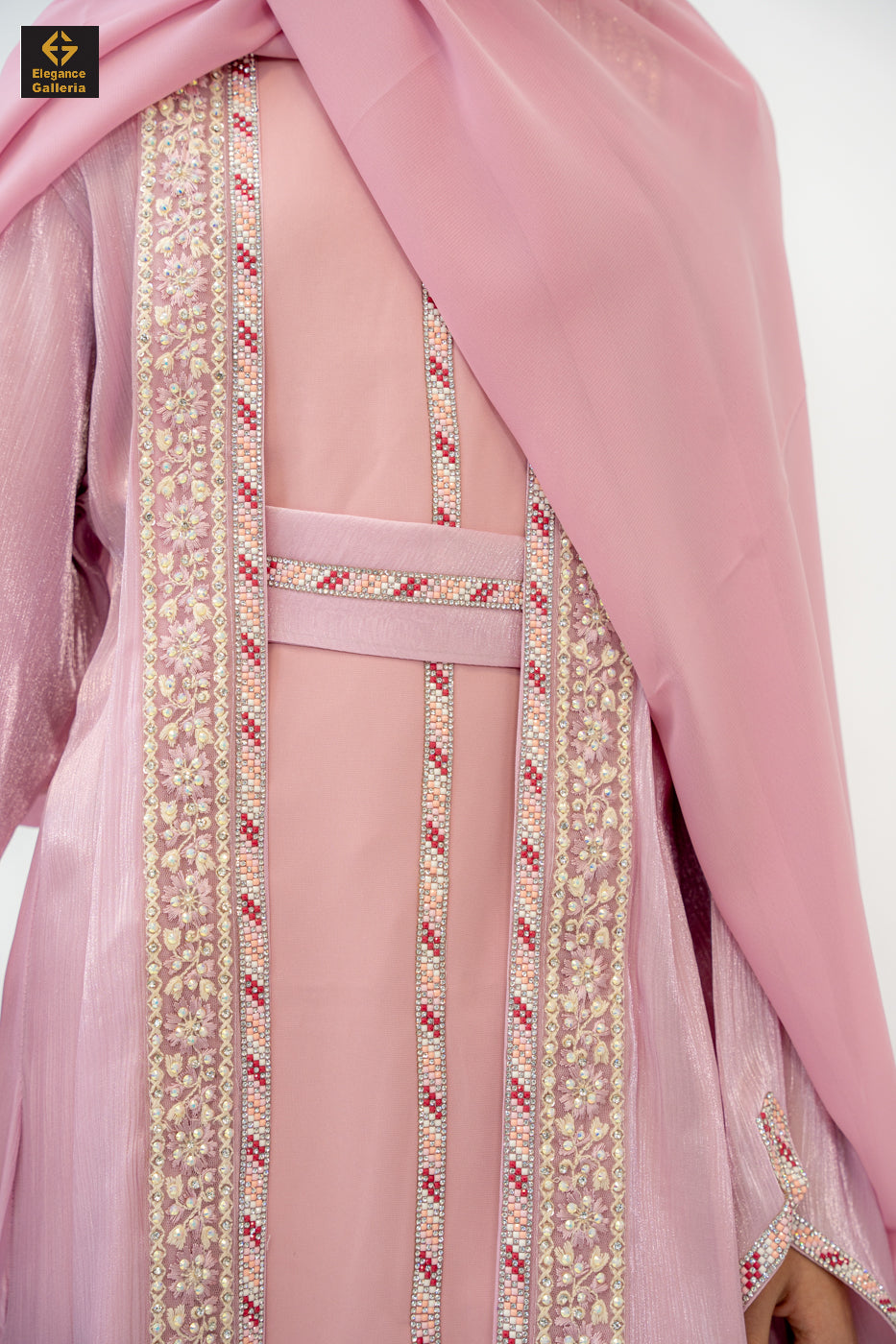 Zareen Mother-Daughter Elegant 4-Piece Abaya Set