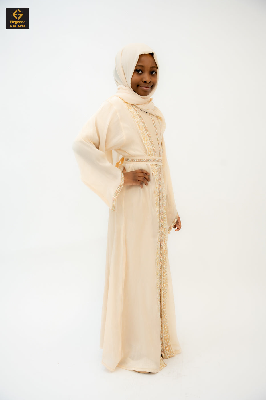 Zareen Mother-Daughter Elegant 4-Piece Abaya Set