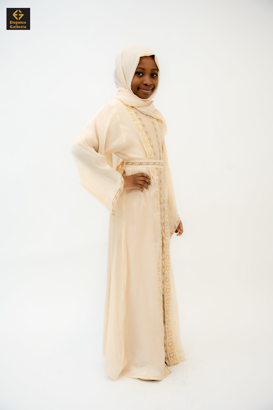 Zareen Mother-Daughter Elegant 4-Piece Abaya Set