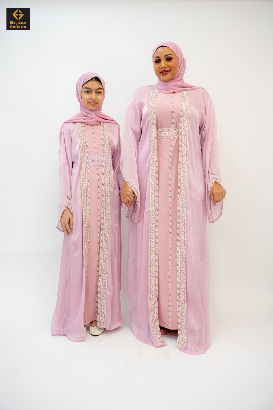 Zareen Mother-Daughter Elegant 4-Piece Abaya Set