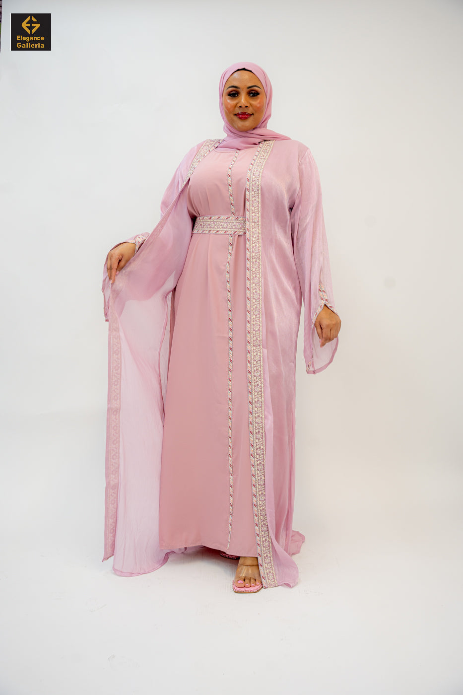 Zareen Mother-Daughter Elegant 4-Piece Abaya Set