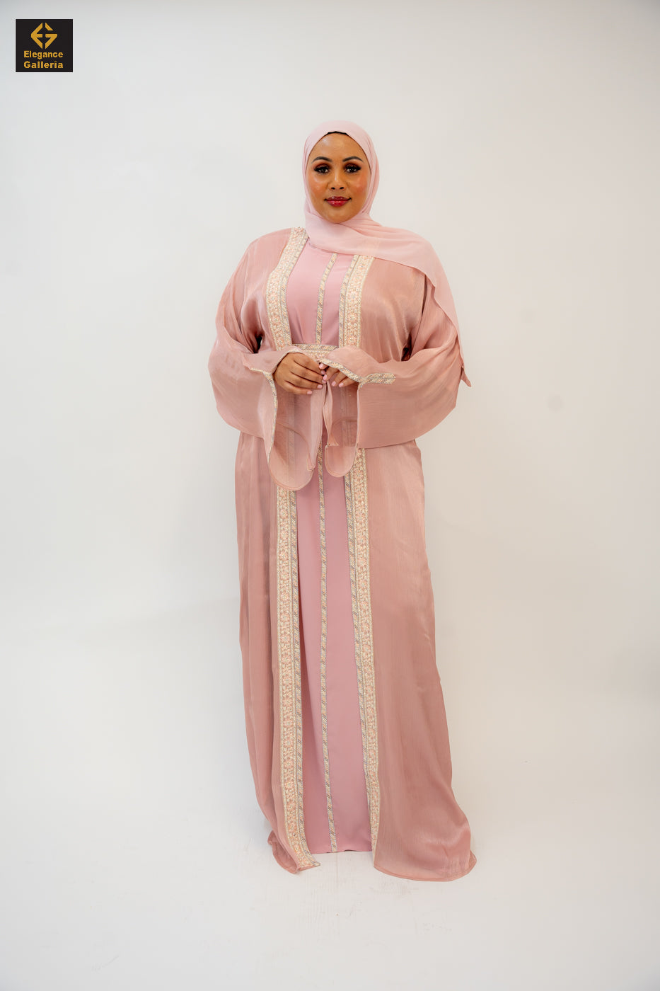 Zareen Mother-Daughter Elegant 4-Piece Abaya Set