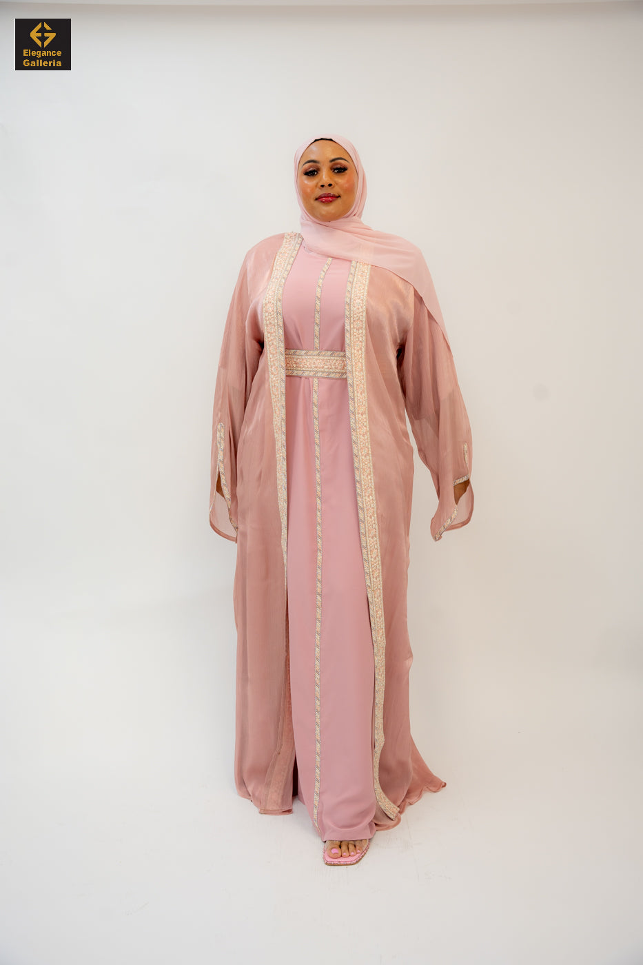 Zareen Mother-Daughter Elegant 4-Piece Abaya Set