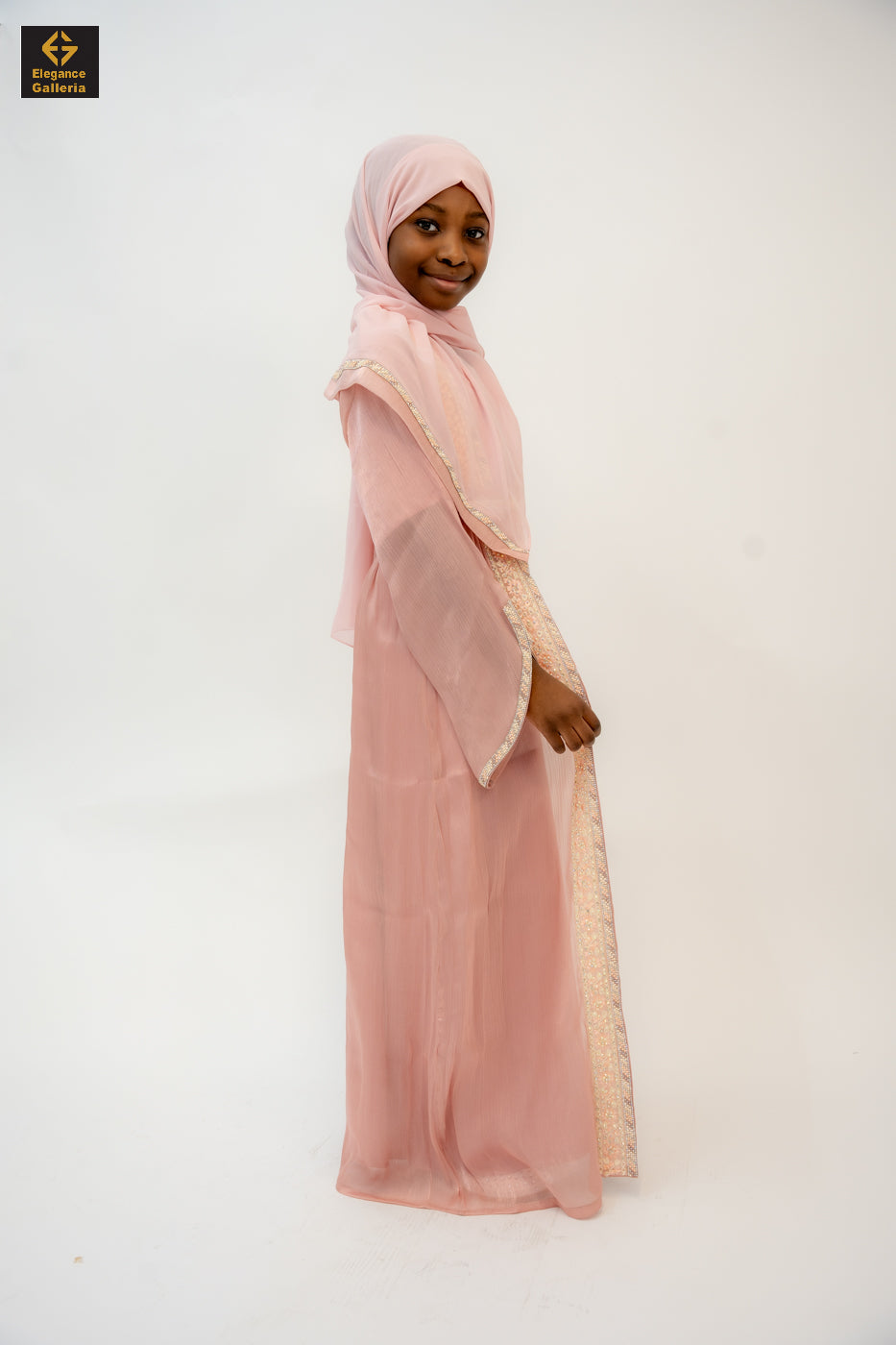 Zareen Mother-Daughter Elegant 4-Piece Abaya Set