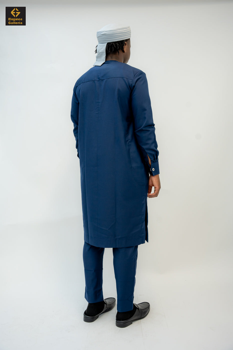 Elegant Men's Two-Piece Embroidered Outfit – African Traditional Wear, Premium Kaftan Set for Special Occasions