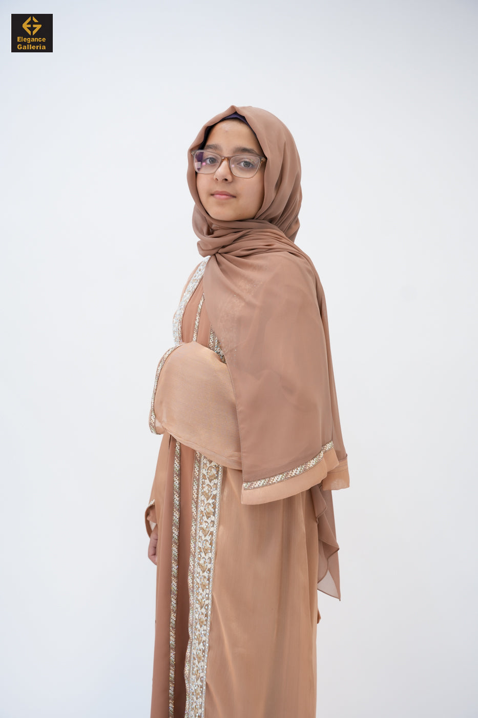 Zareen Mother-Daughter Elegant 4-Piece Abaya Set