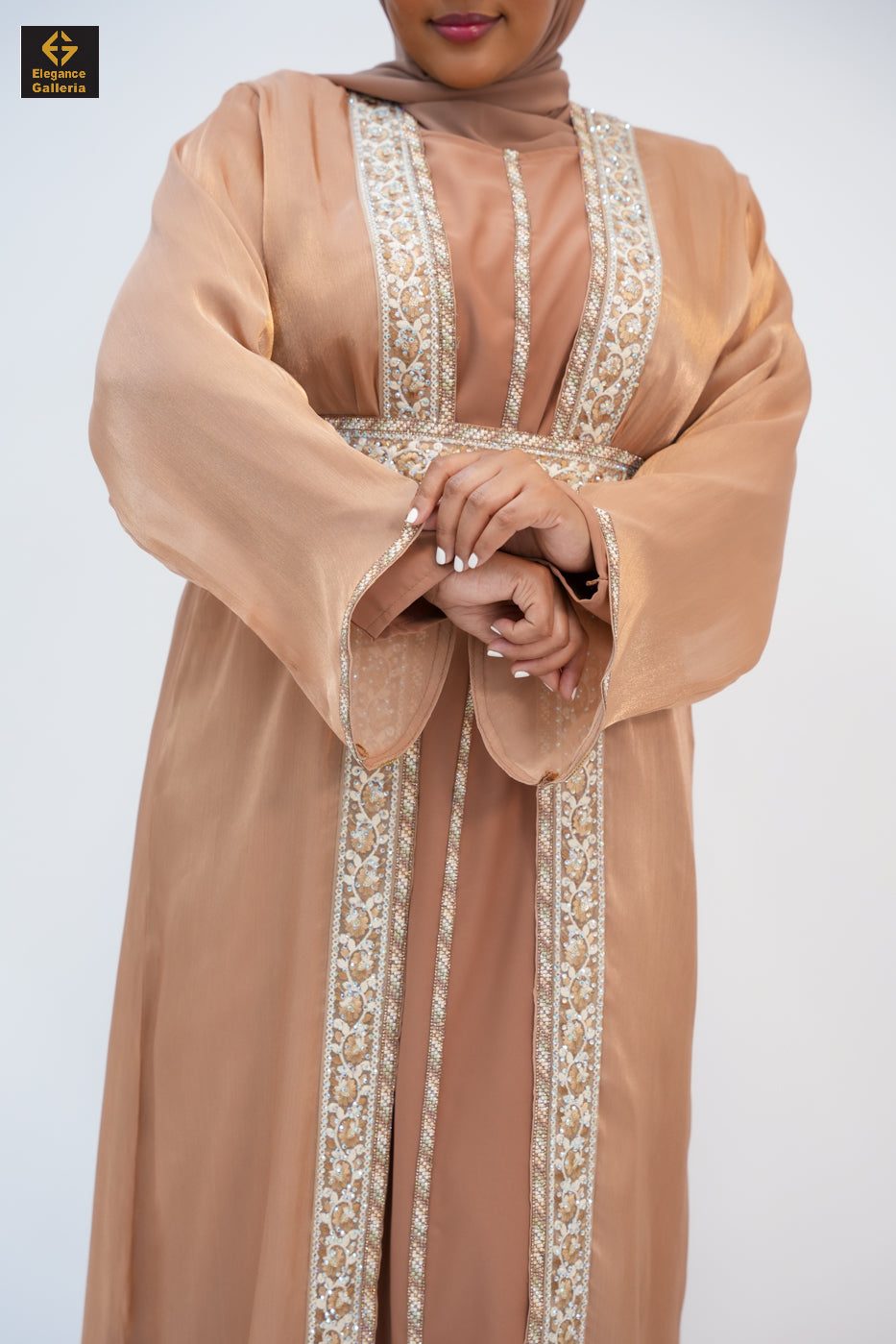 Zareen Mother-Daughter Elegant 4-Piece Abaya Set