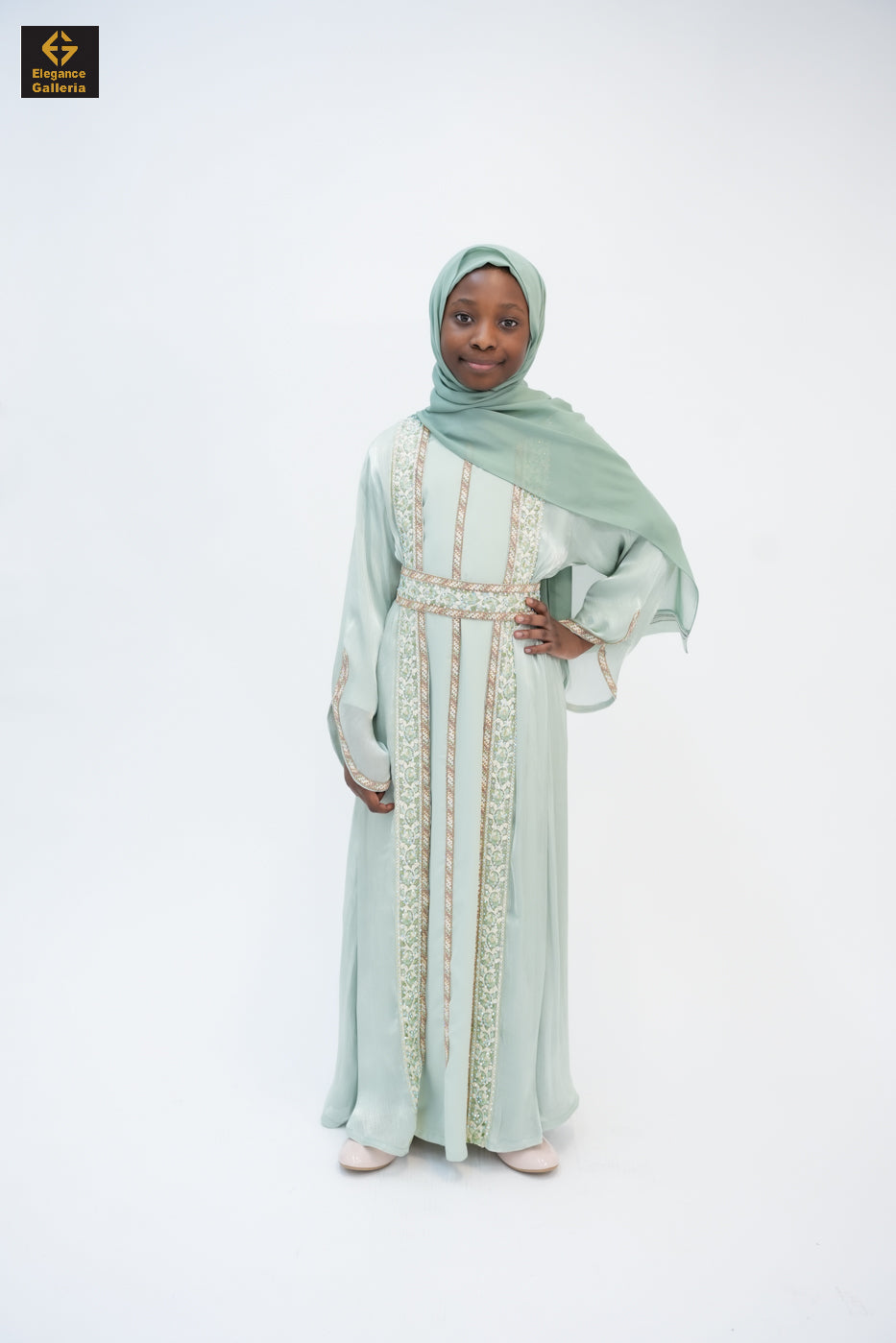 Zareen Mother-Daughter Elegant 4-Piece Abaya Set