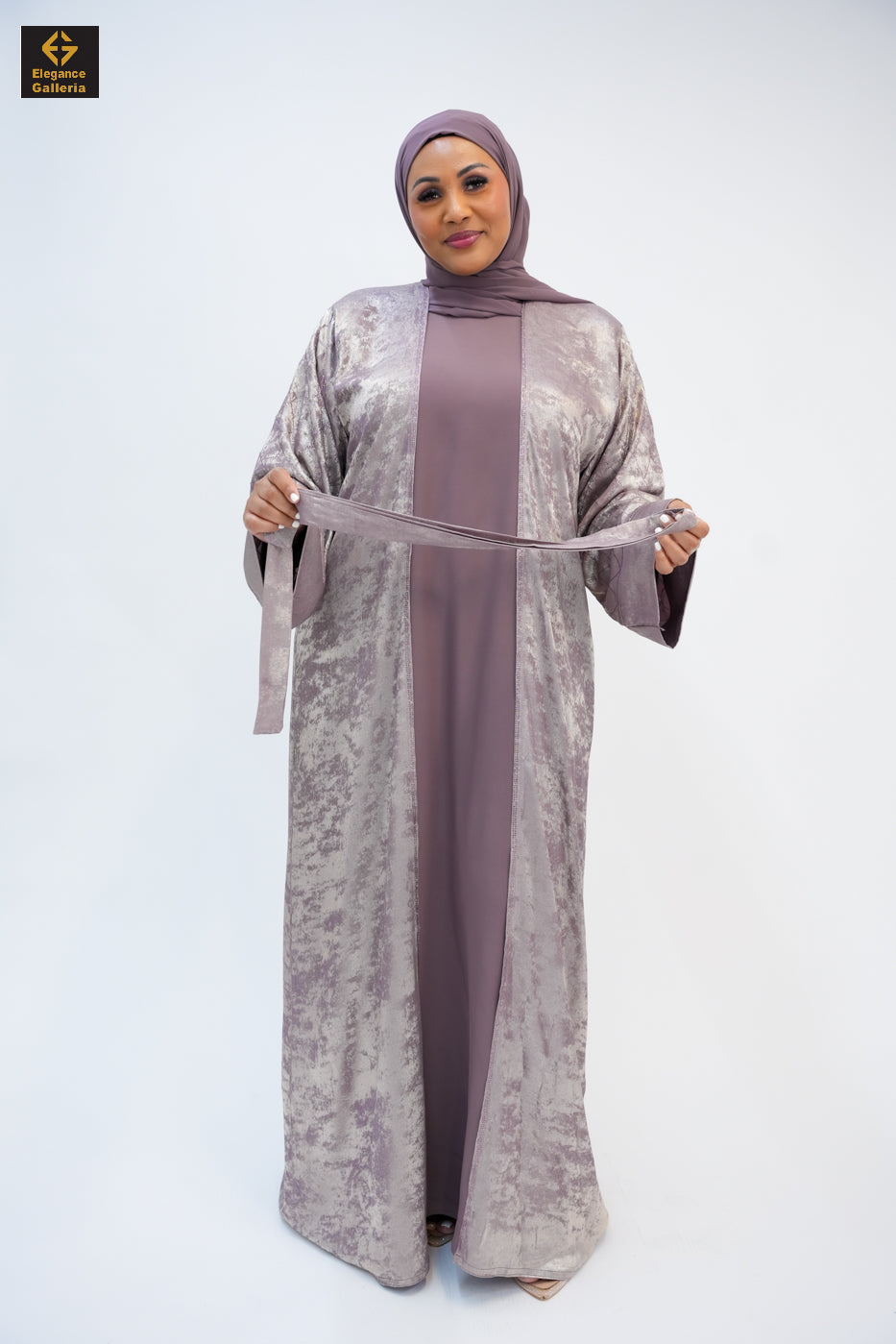 Hyran Mother Daughter 4-Piece Embellished Abaya Set