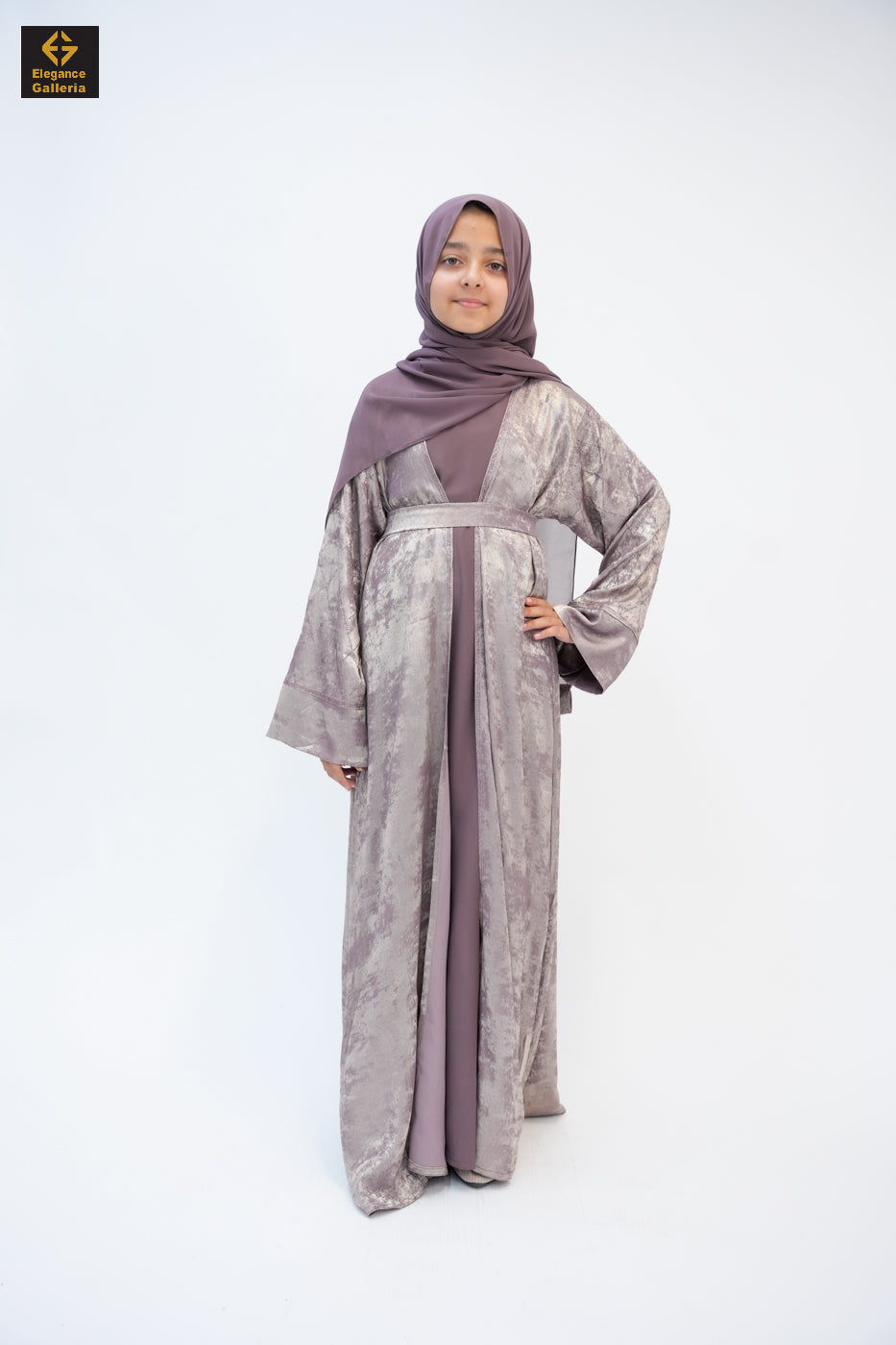 Hyran Mother Daughter 4-Piece Embellished Abaya Set