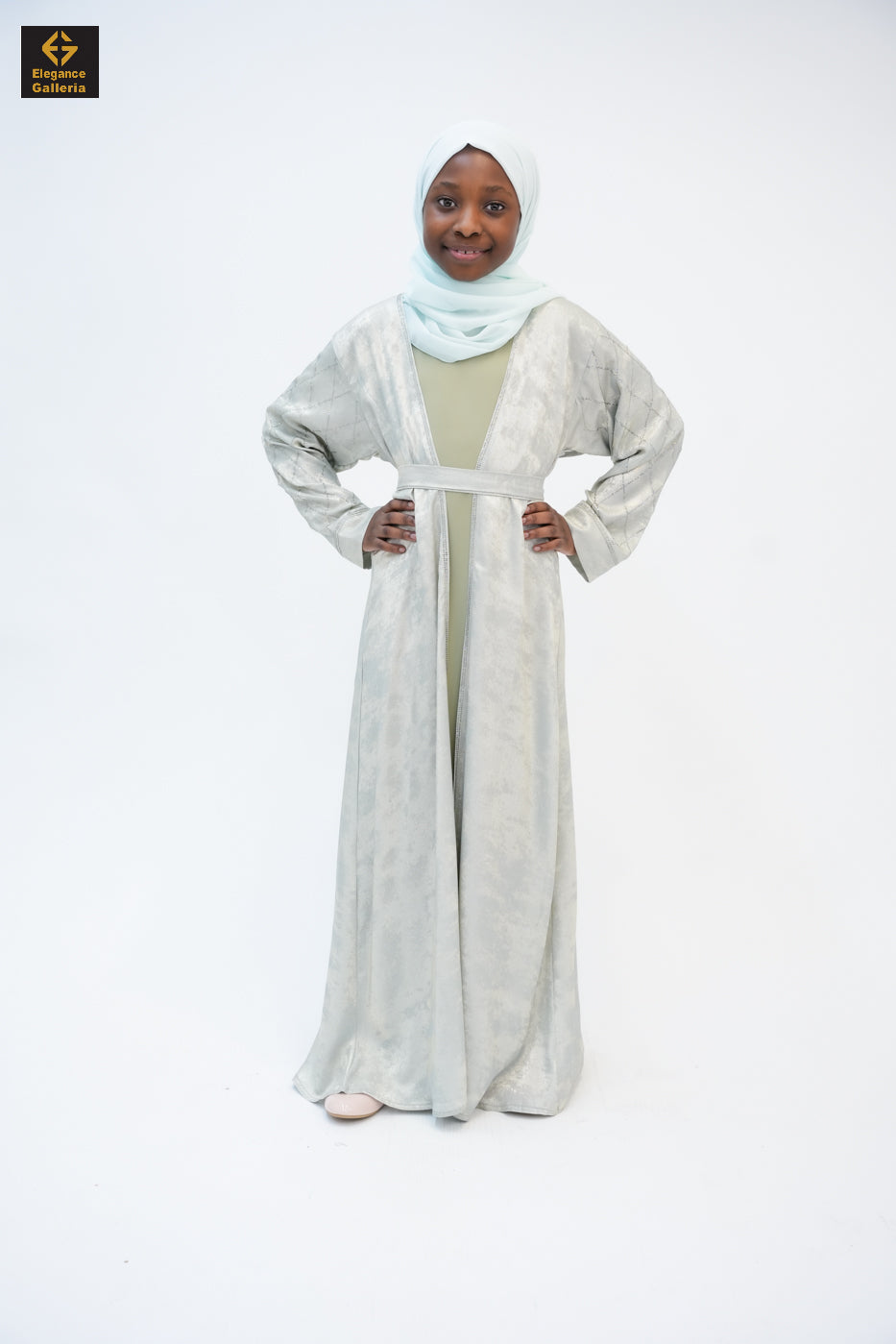 Hyran Mother Daughter 4-Piece Embellished Abaya Set