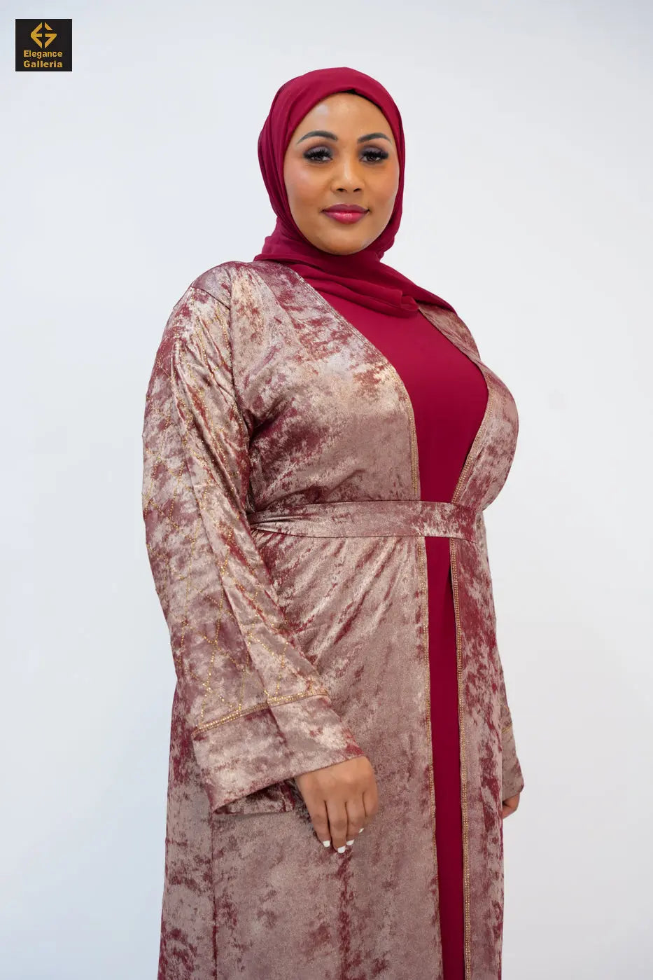 Hyran Mother Daughter 4-Piece Embellished Abaya Set