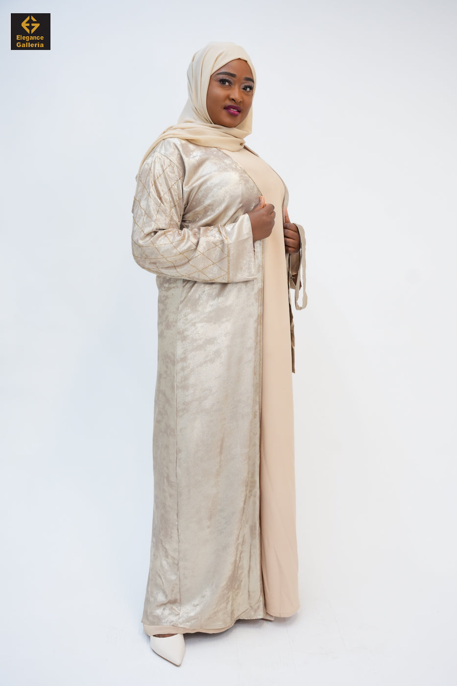 Hyran Mother Daughter 4-Piece Embellished Abaya Set