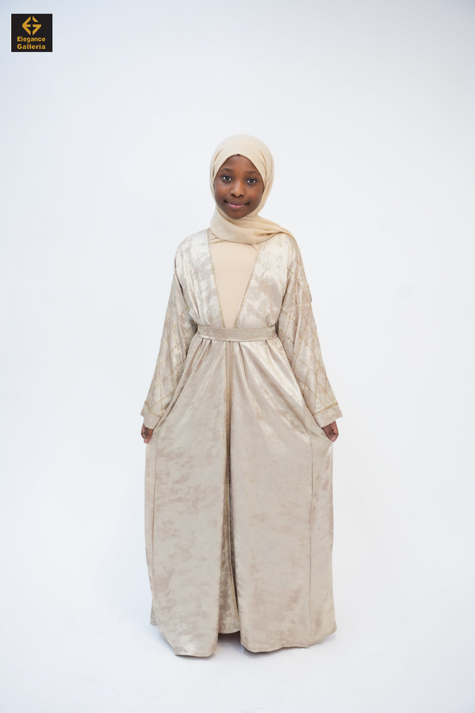 Hyran Mother Daughter 4-Piece Embellished Abaya Set