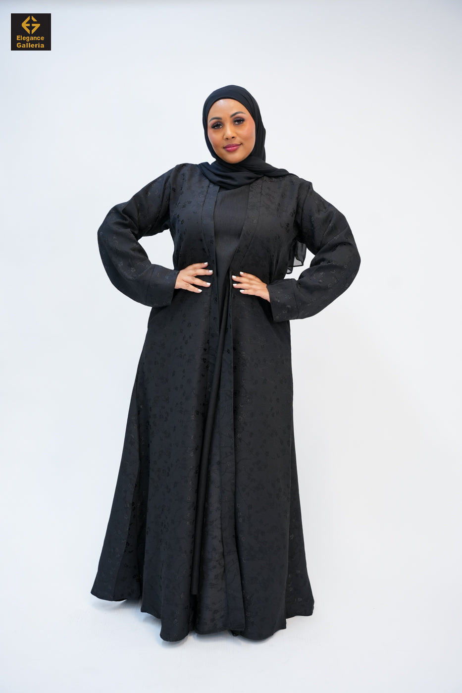 Textured Open Abaya(COAT ONLY)