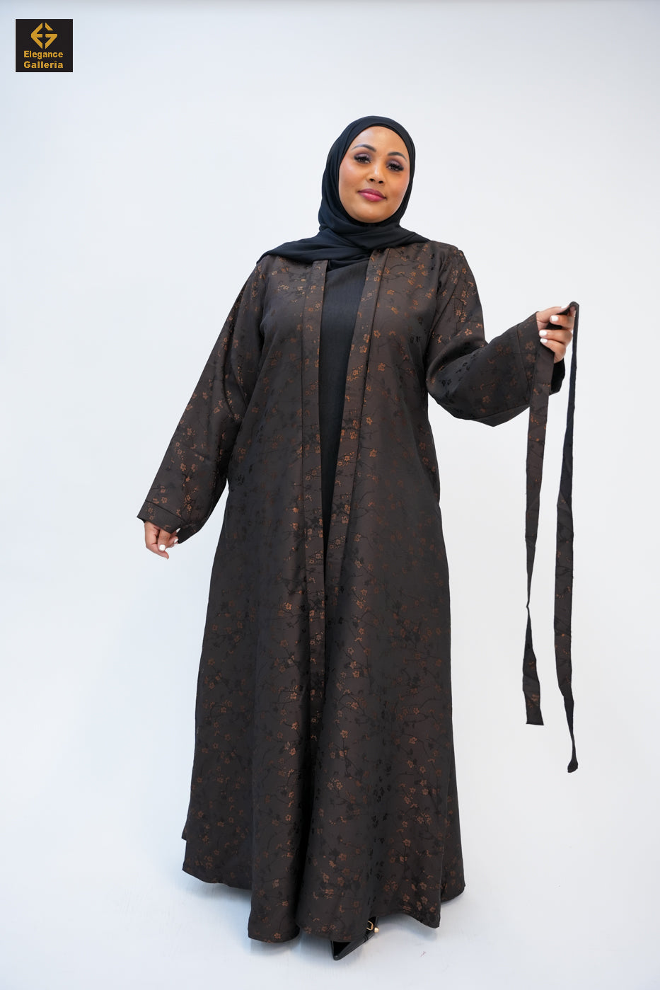 Textured Open Abaya(COAT ONLY)