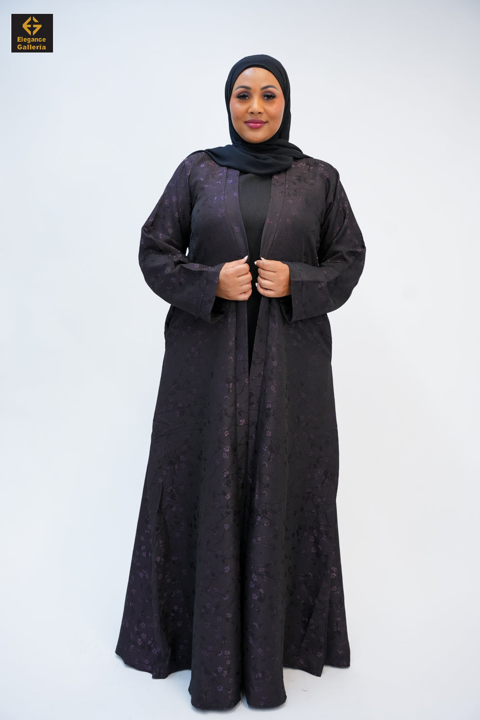 Textured Open Abaya(COAT ONLY)