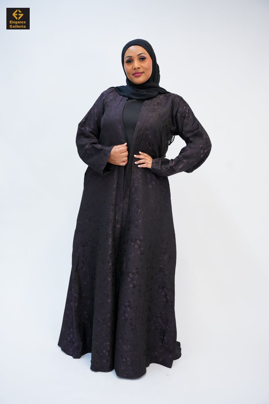 Textured Open Abaya(COAT ONLY)