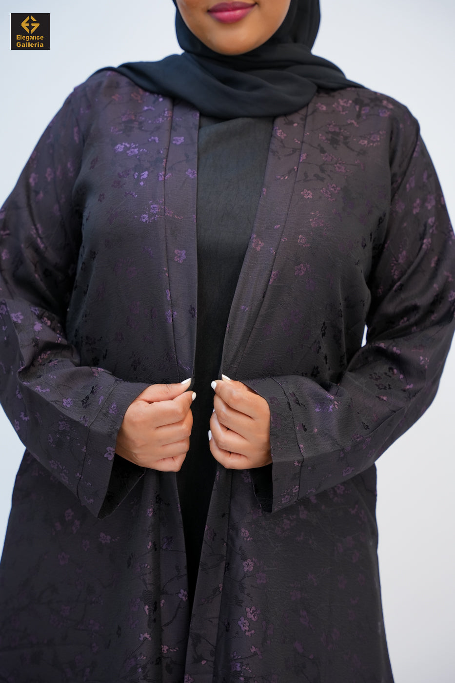 Textured Open Abaya(COAT ONLY)