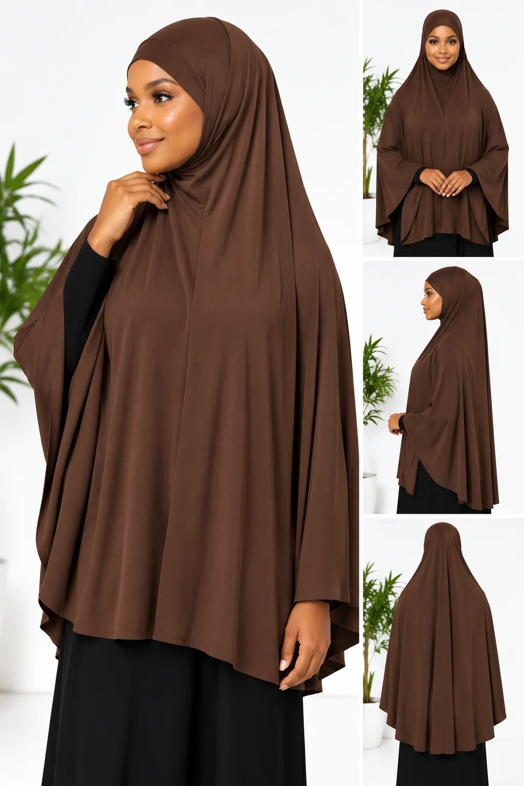 Sleeveless Prayer Hijab – Lightweight Full Coverage Khimar for Salah & Everyday Wear