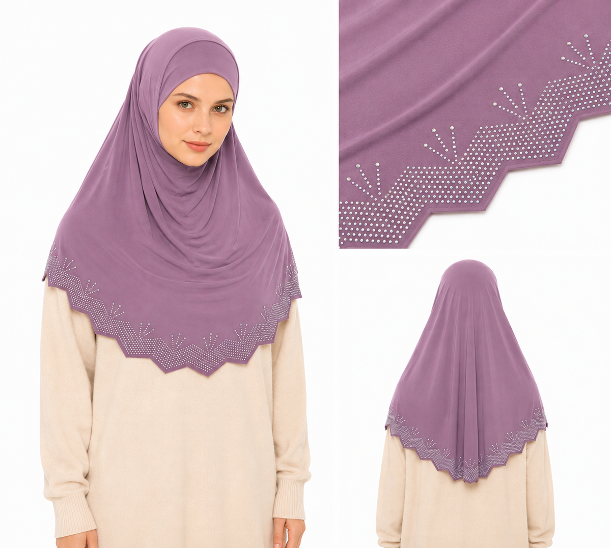 Comfortable one piece hijab suitable for casual and formal occasions