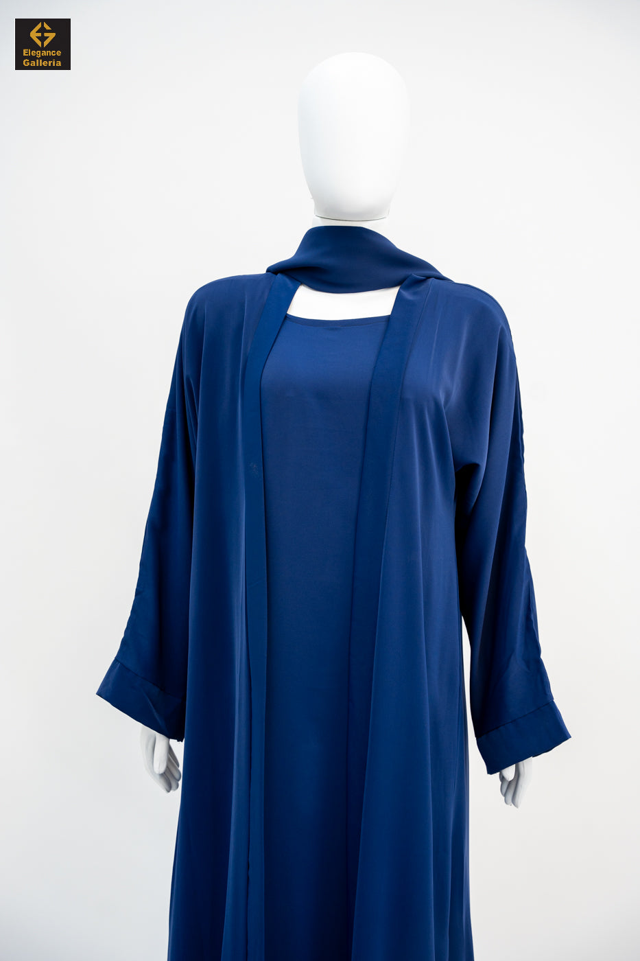 Hala modest wear set with an open outer abaya and inner layer