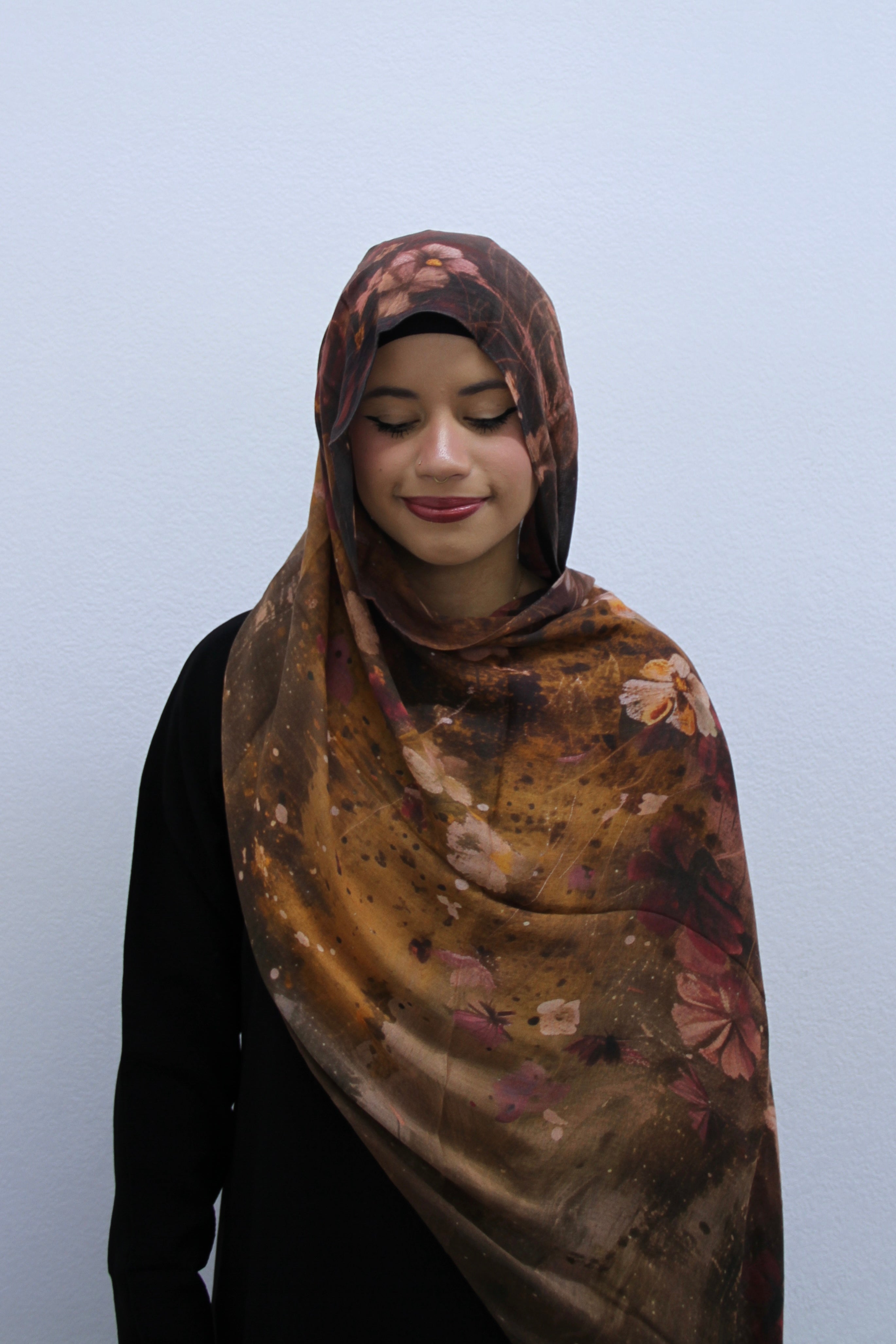 Autumn Copper Swirl Modal Hijabs
