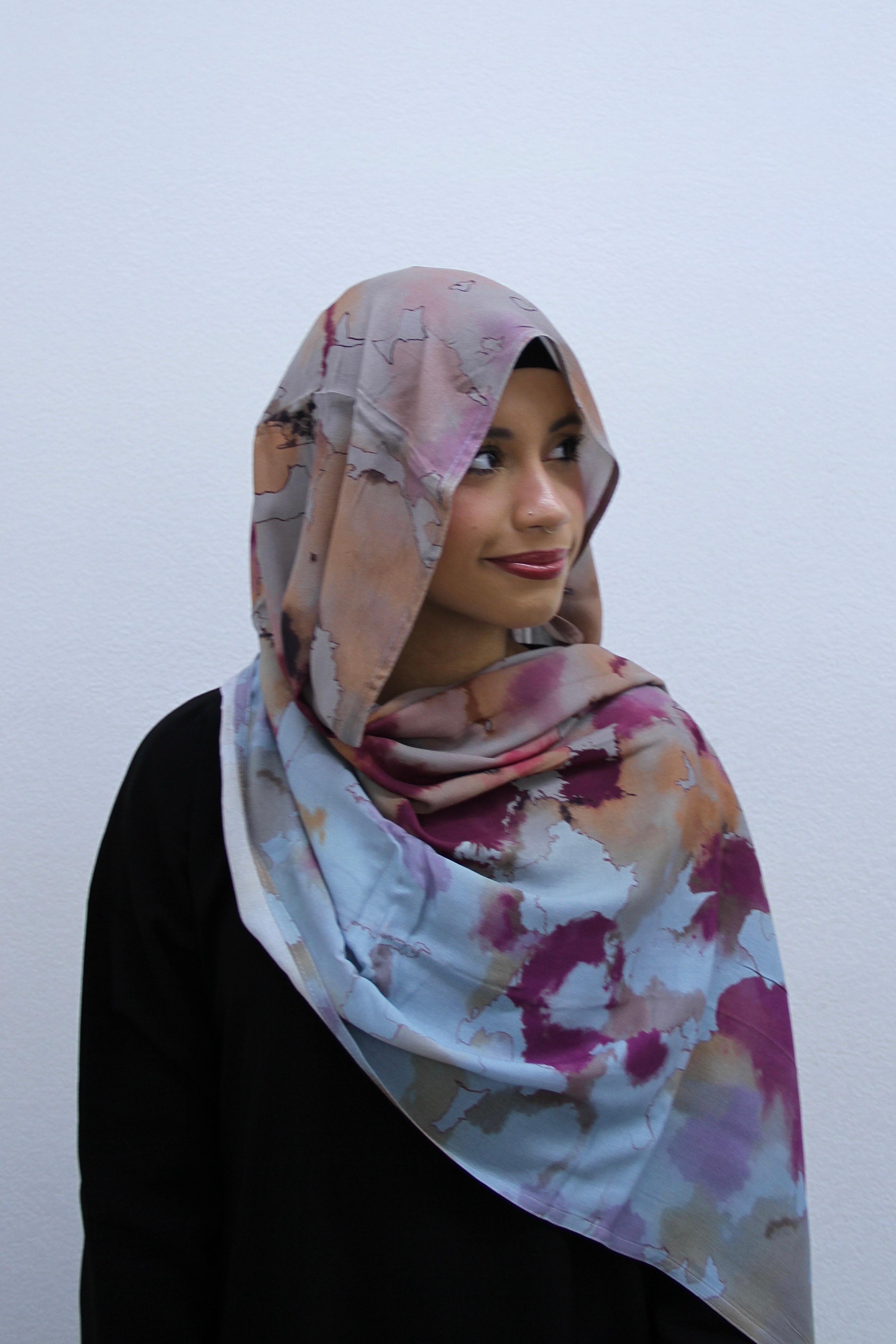 Golden Sand Marble Modal Hijab