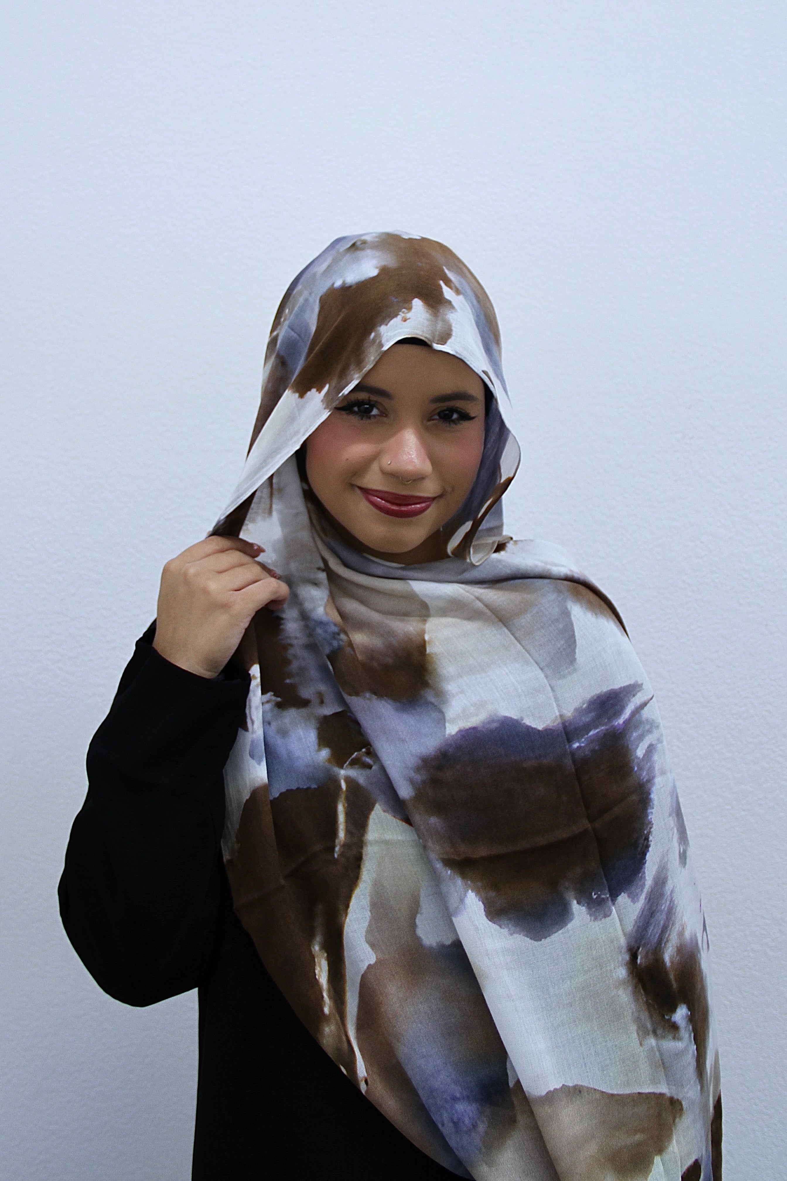 Smoky Stone Marble Modal Hijabs