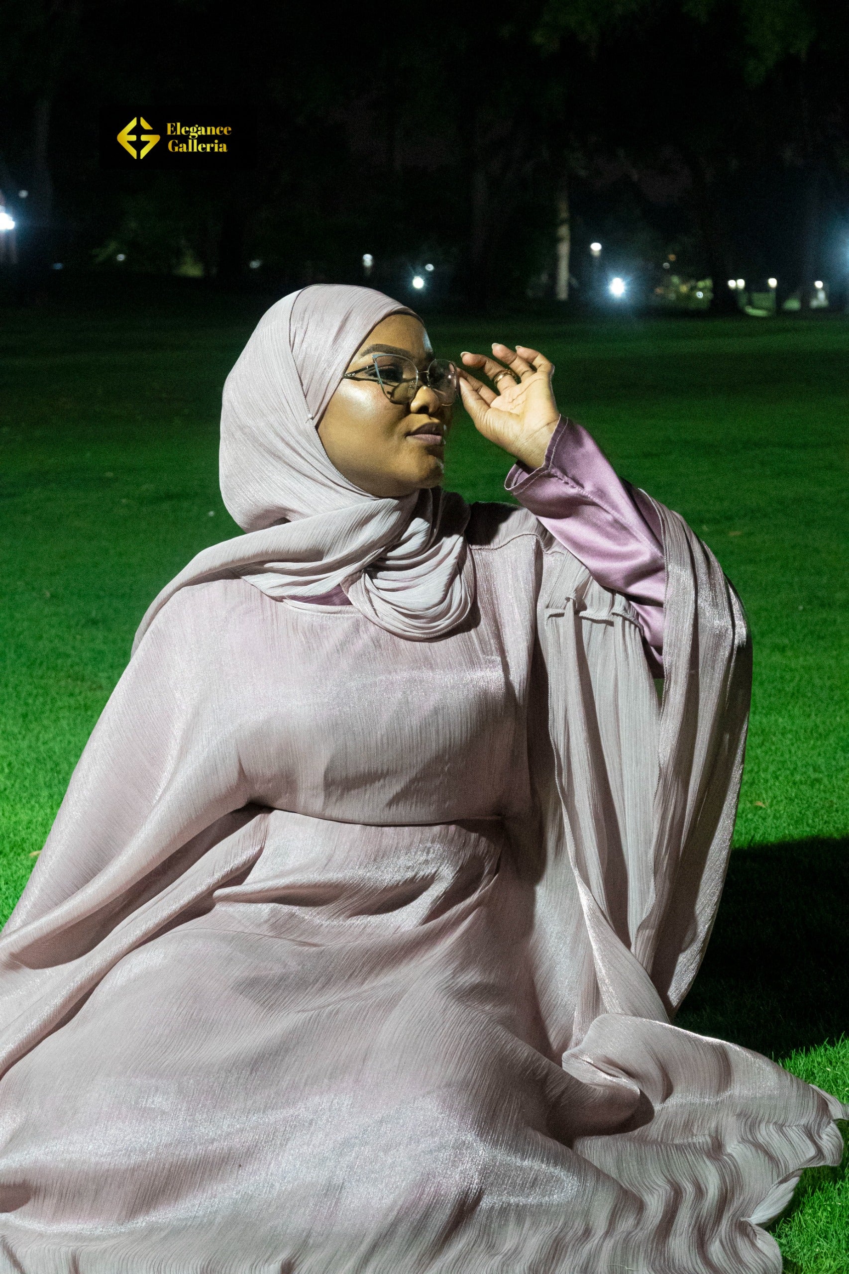 Graceful Organza Butterfly 2 piece Abaya