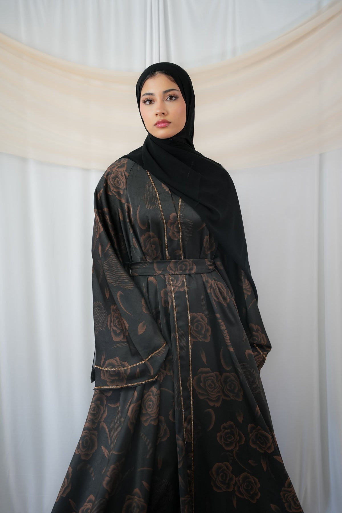 Warada floral print abaya for women