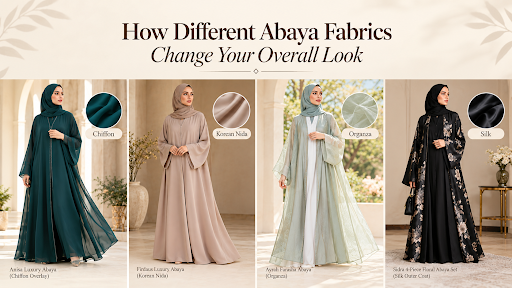 How Different Abaya Fabrics Change Your Overall Look