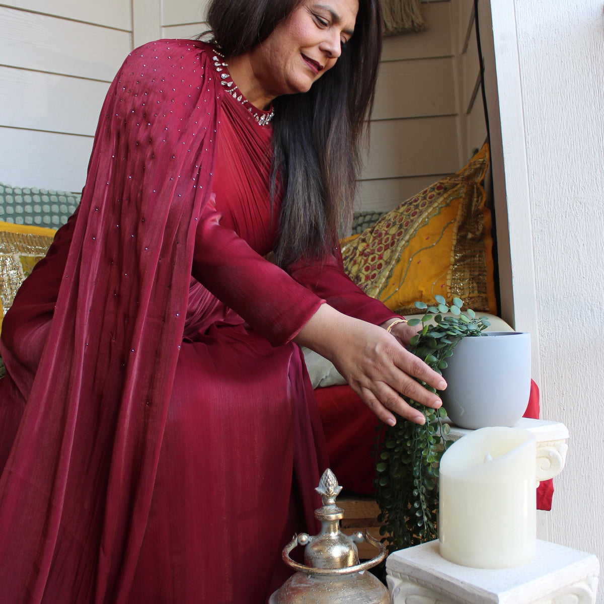 fairy tale day dress up Yasemin Modest Evening Dress – Merhaba Boutique main image 1