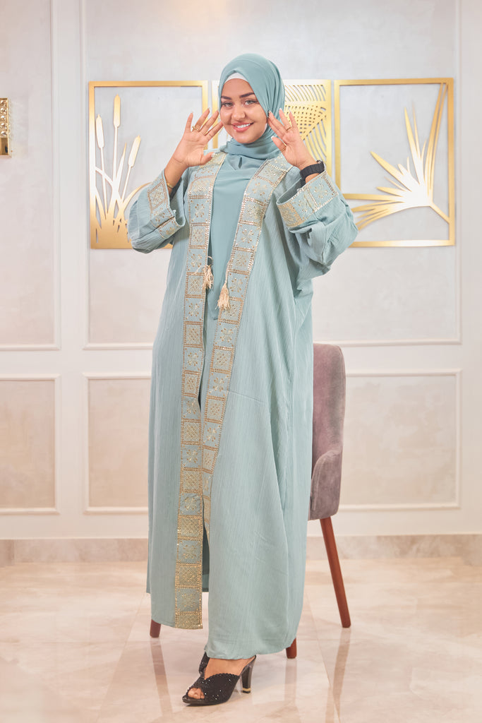 Minhal 2 piece Abaya