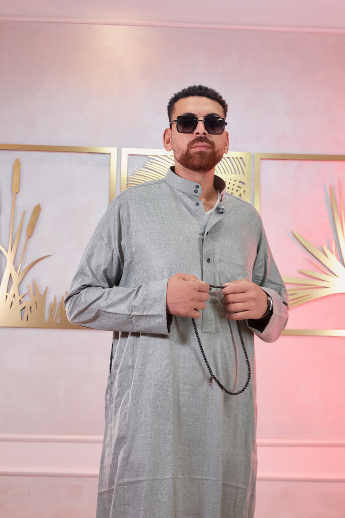 Maisur Classic Comfortable Linen-Cotton Thobe