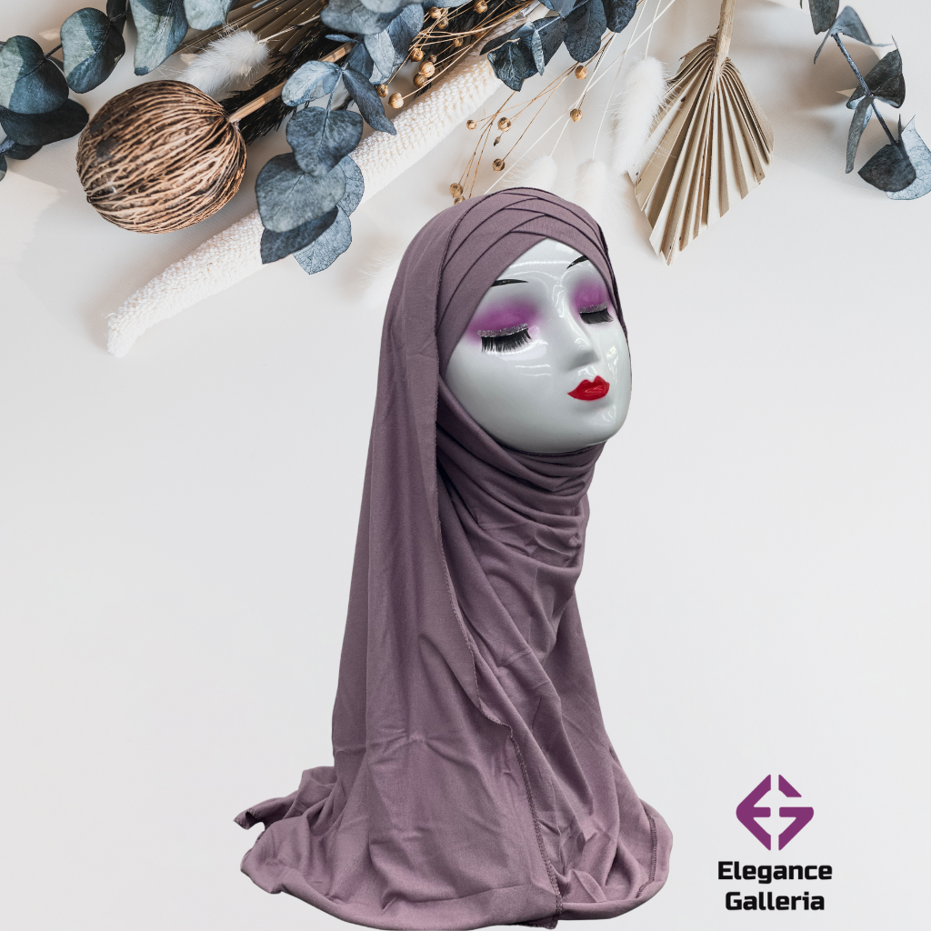 Embellished Layered Jersy Hijab