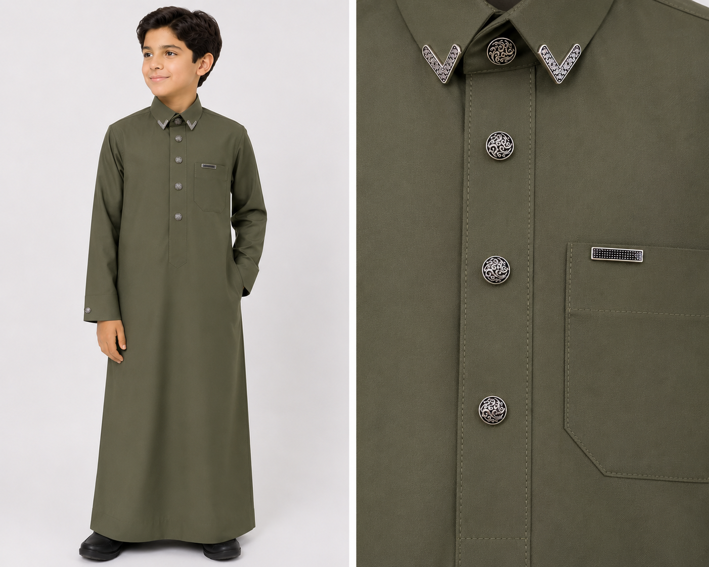 Qatari Style Kids Thobe