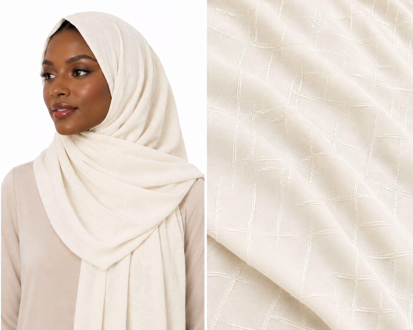 Textured Lycra Jersey Hijab