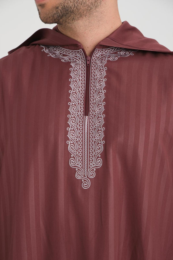 Mercan Men Thobe with Hood