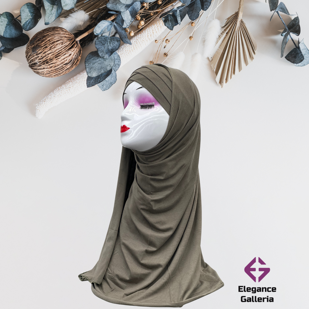 Embellished Layered Jersy Hijab