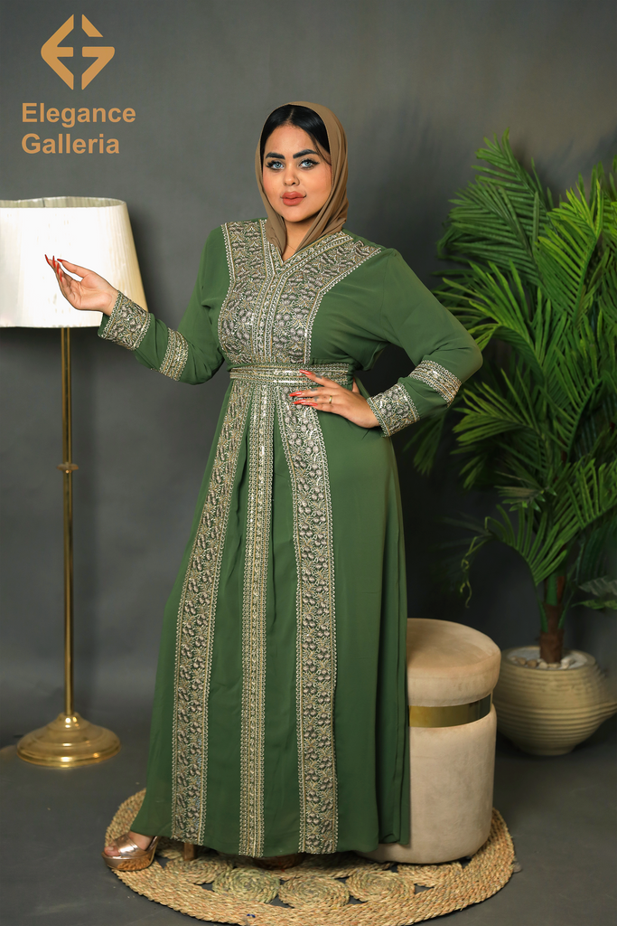 Elegant  Embroidered Kaftan
