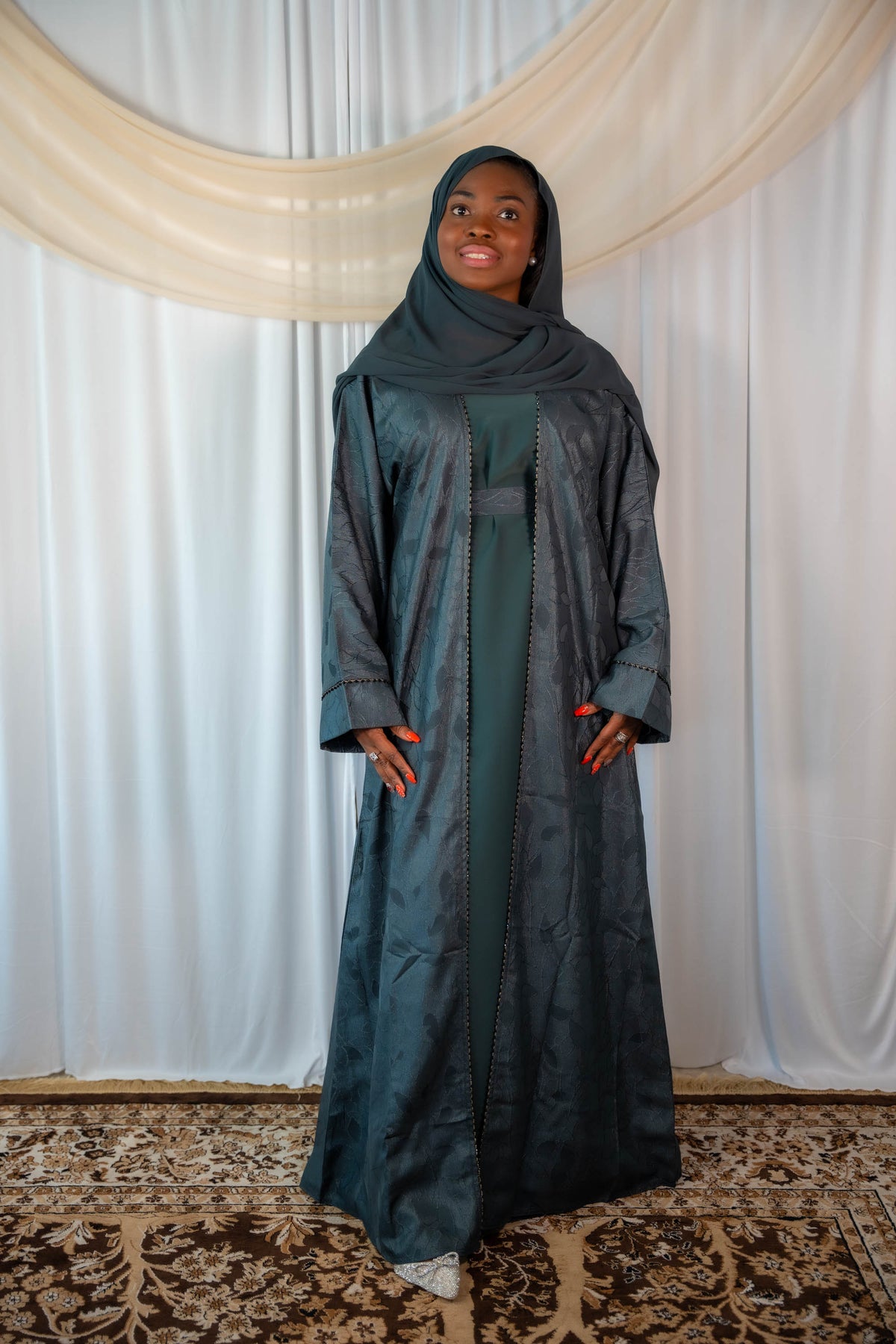 Azka elegant women's abaya for formal gatherings and events