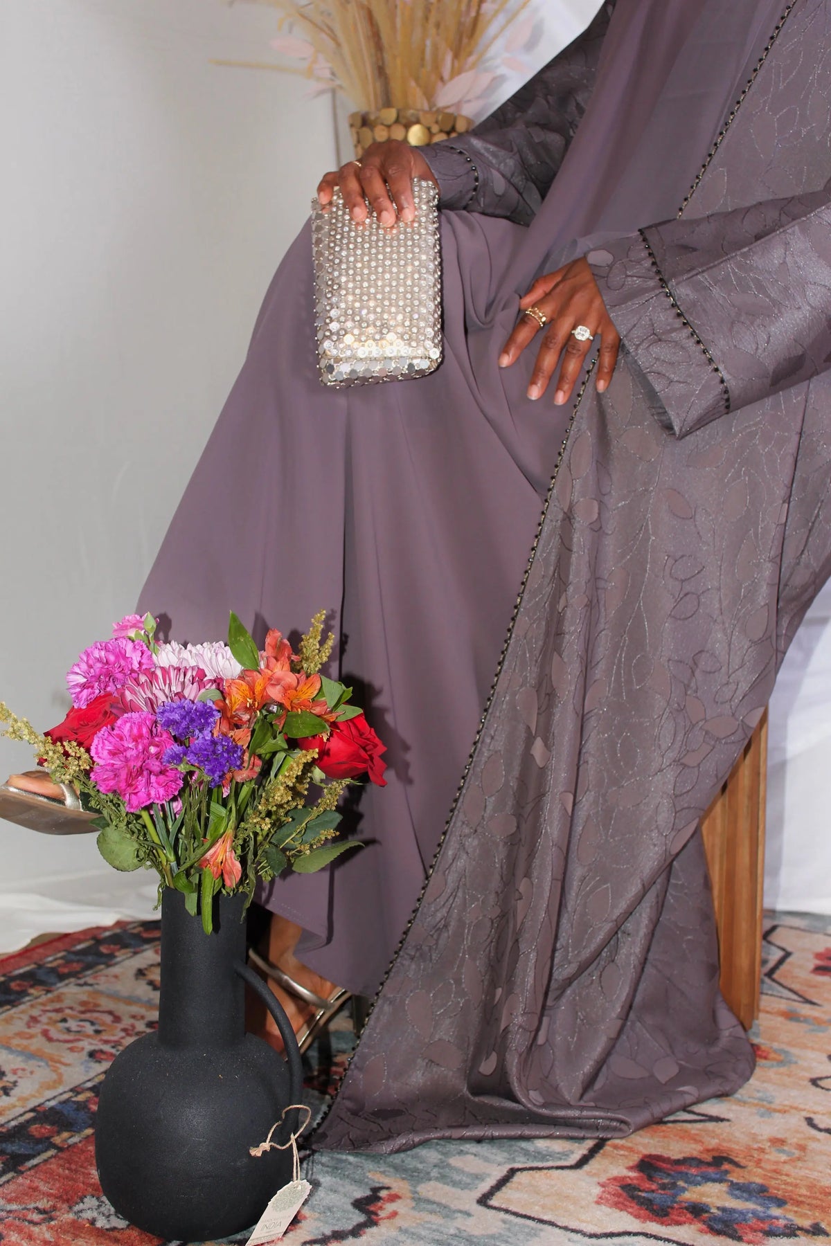 Azka Modest Wear Set Purple
