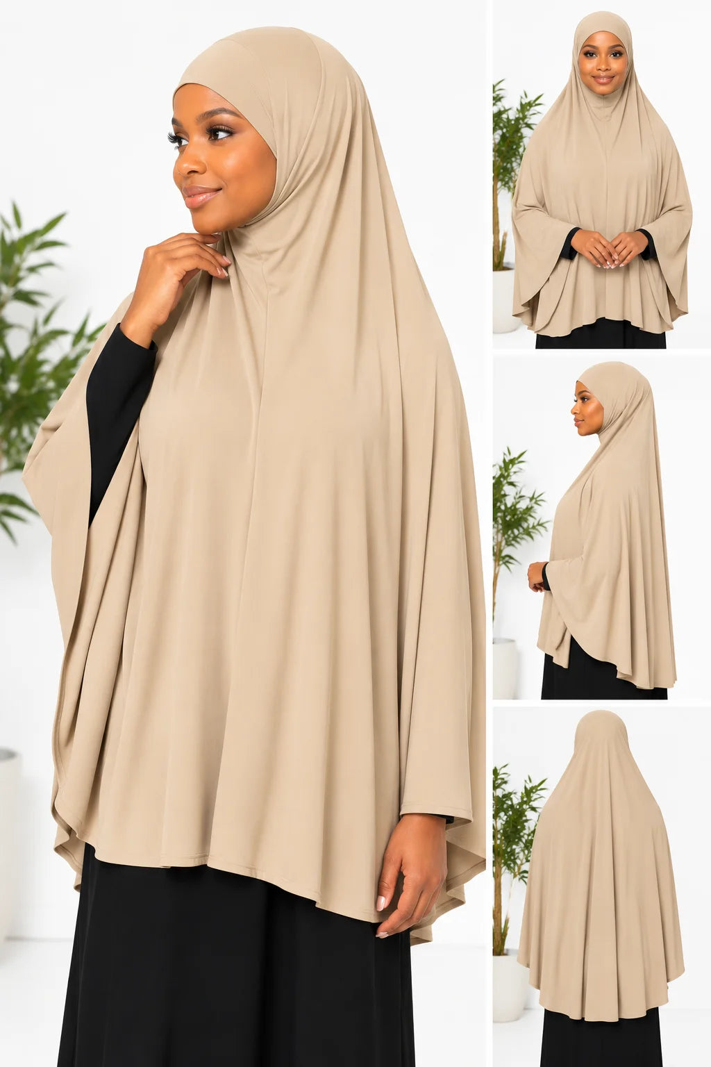 Sleeveless Prayer Hijab – Lightweight Full Coverage Khimar for Salah & Everyday Wear