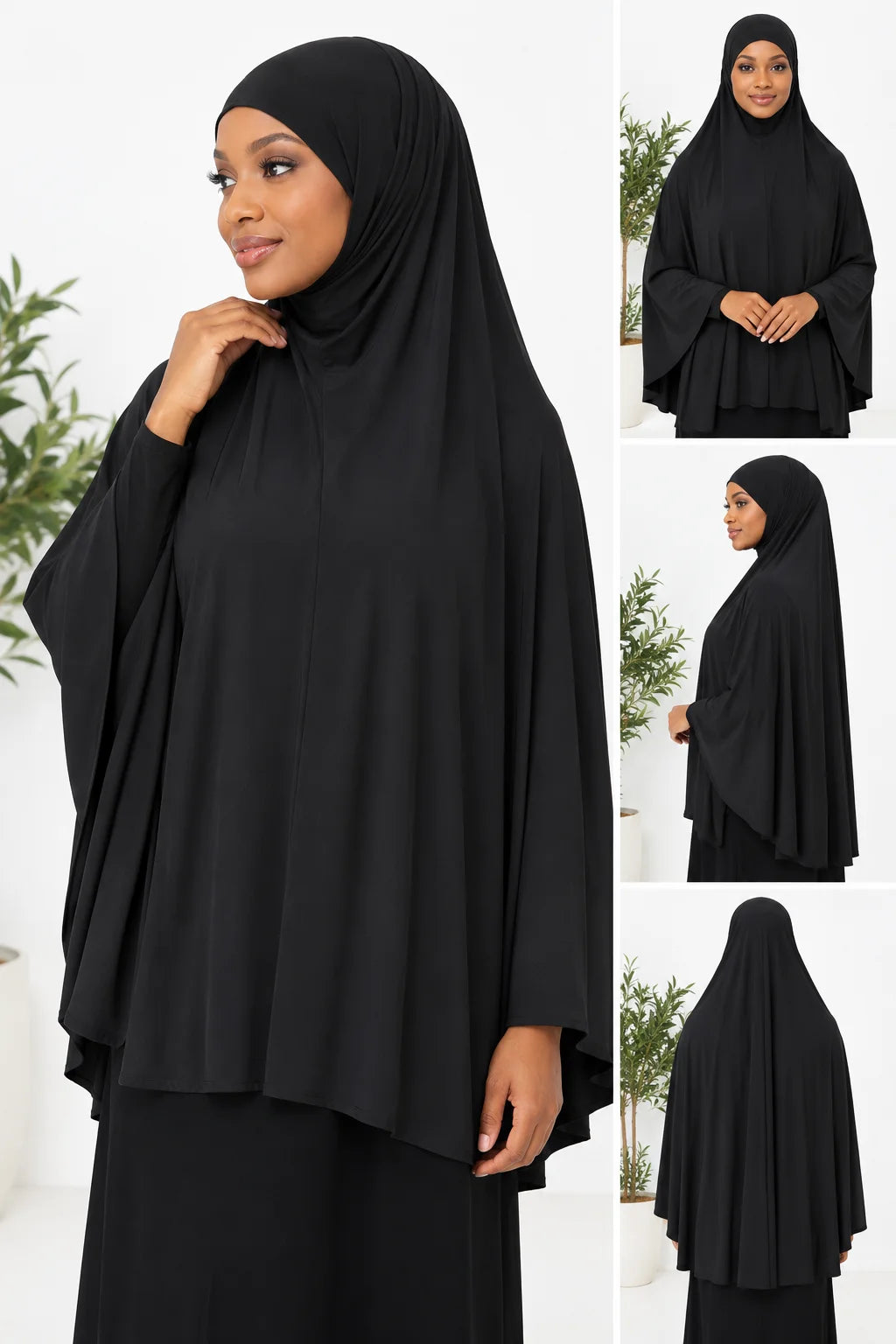 Sleeveless Prayer Hijab – Lightweight Full Coverage Khimar for Salah & Everyday Wear